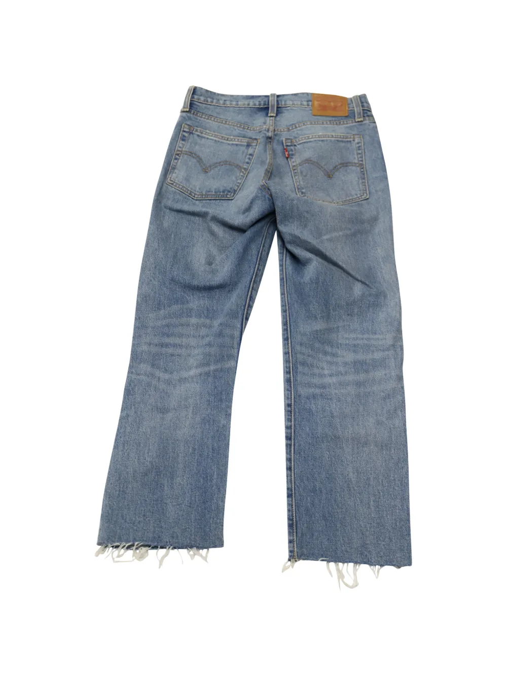 Levi's Vintage Clothing straight distressed-hem jeans - Blu