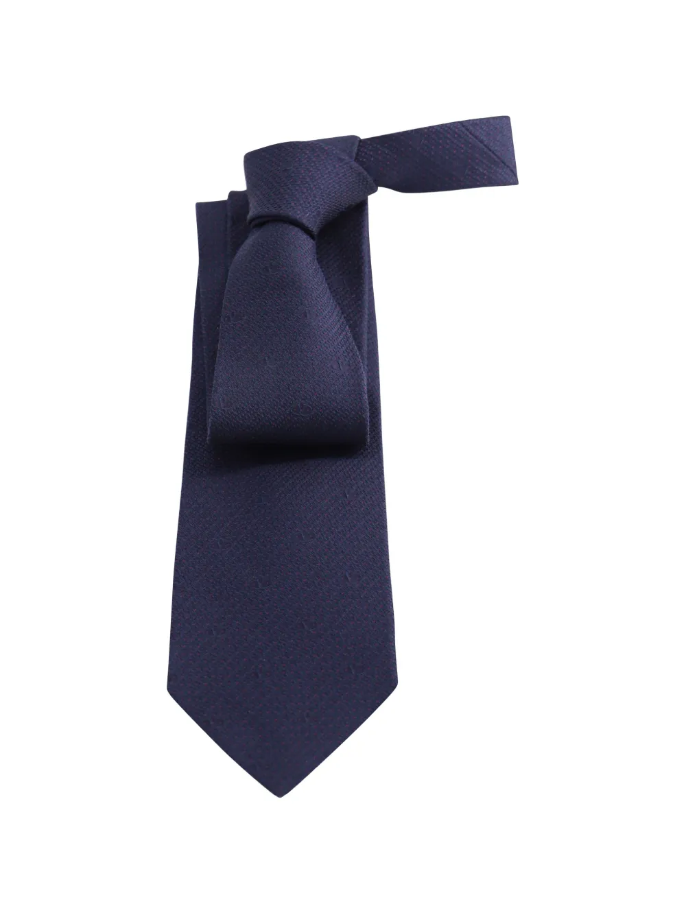 Mario Valentino Vintage logo textured tie - Blu