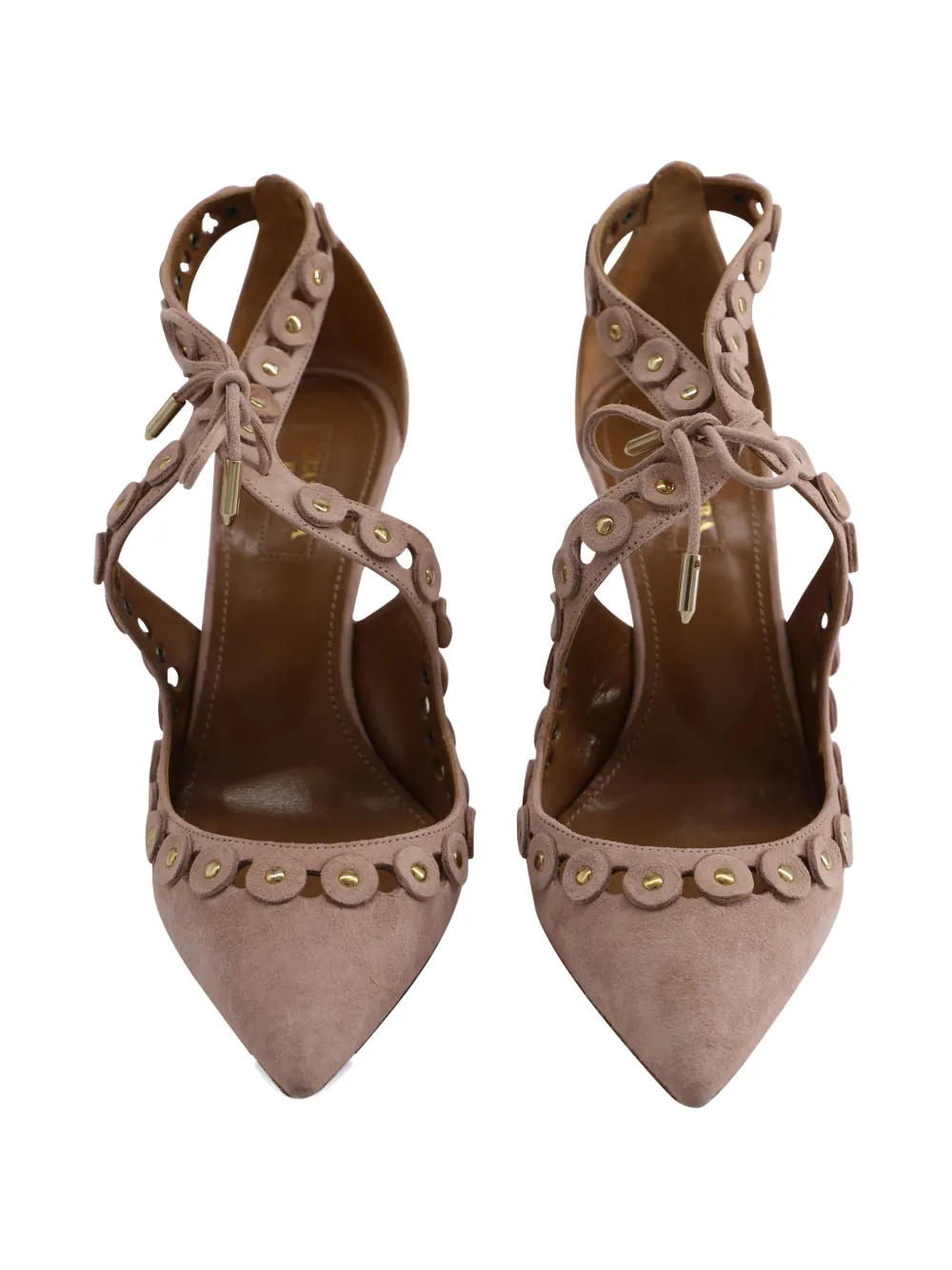 Aquazzura Theo suede pumps - Beige