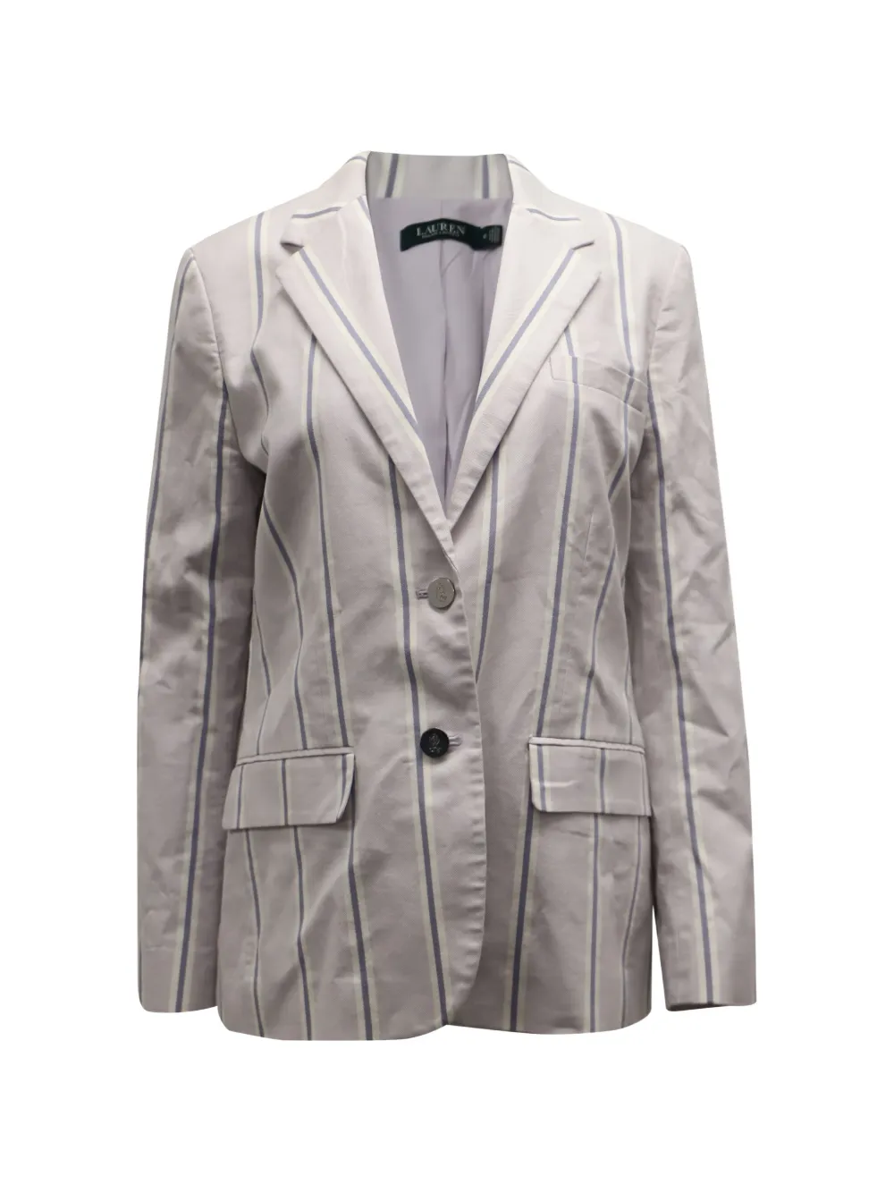 Ralph Lauren Vintage striped single-breasted blazer - Nude