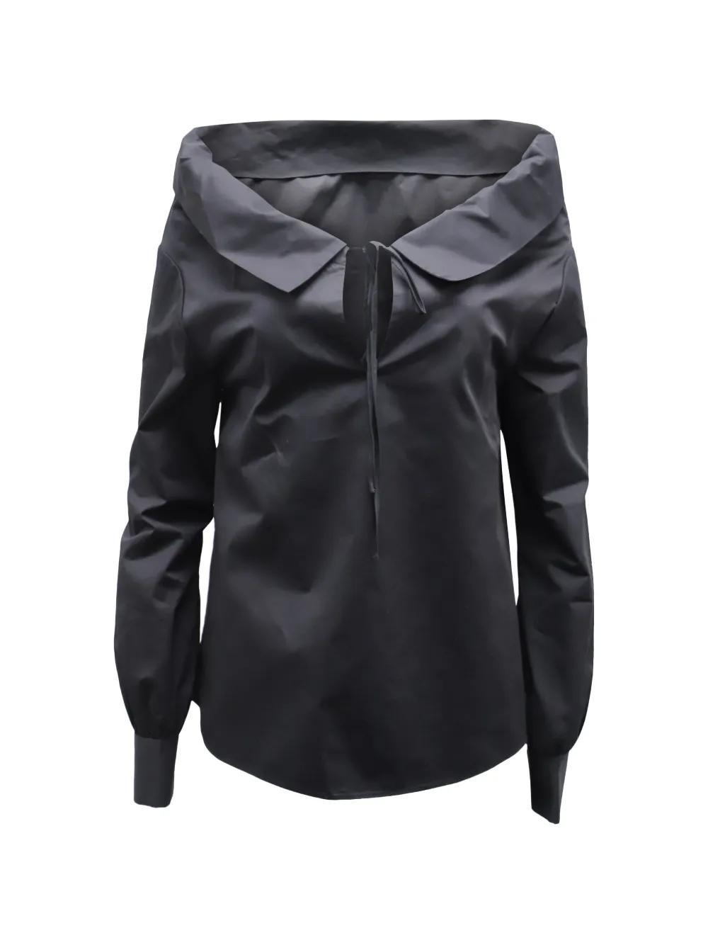 Co long-sleeve boat-neck top - Nero