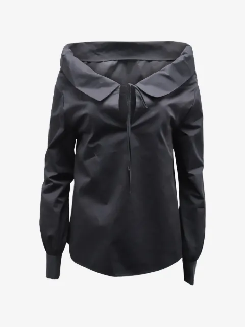 Co long-sleeve boat-neck top