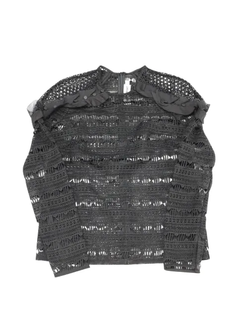 Self-Portrait ruffle-detail long-sleeve top