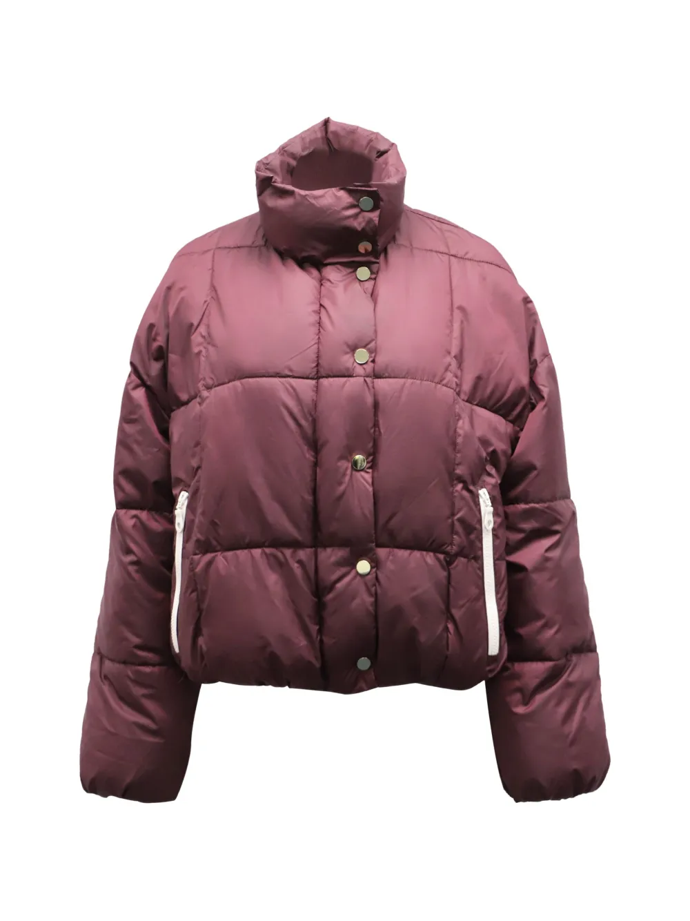 Pre-owned Baum Und Pferdgarten Puffer High-neck Jacket In Red