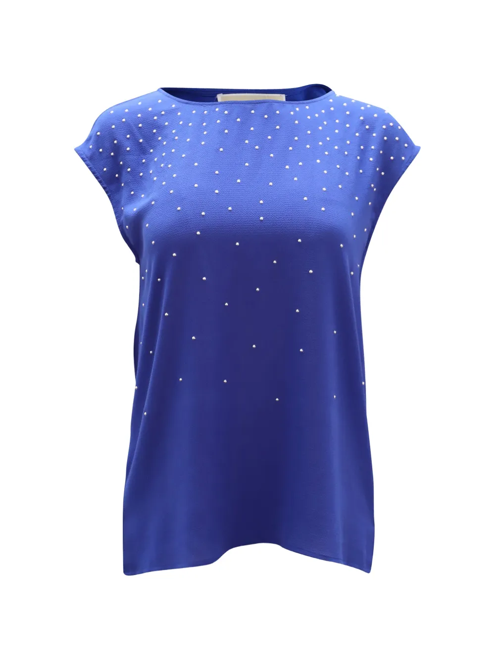 Michael Kors Vintage crystal-embellished sleeveless blouse - Blu