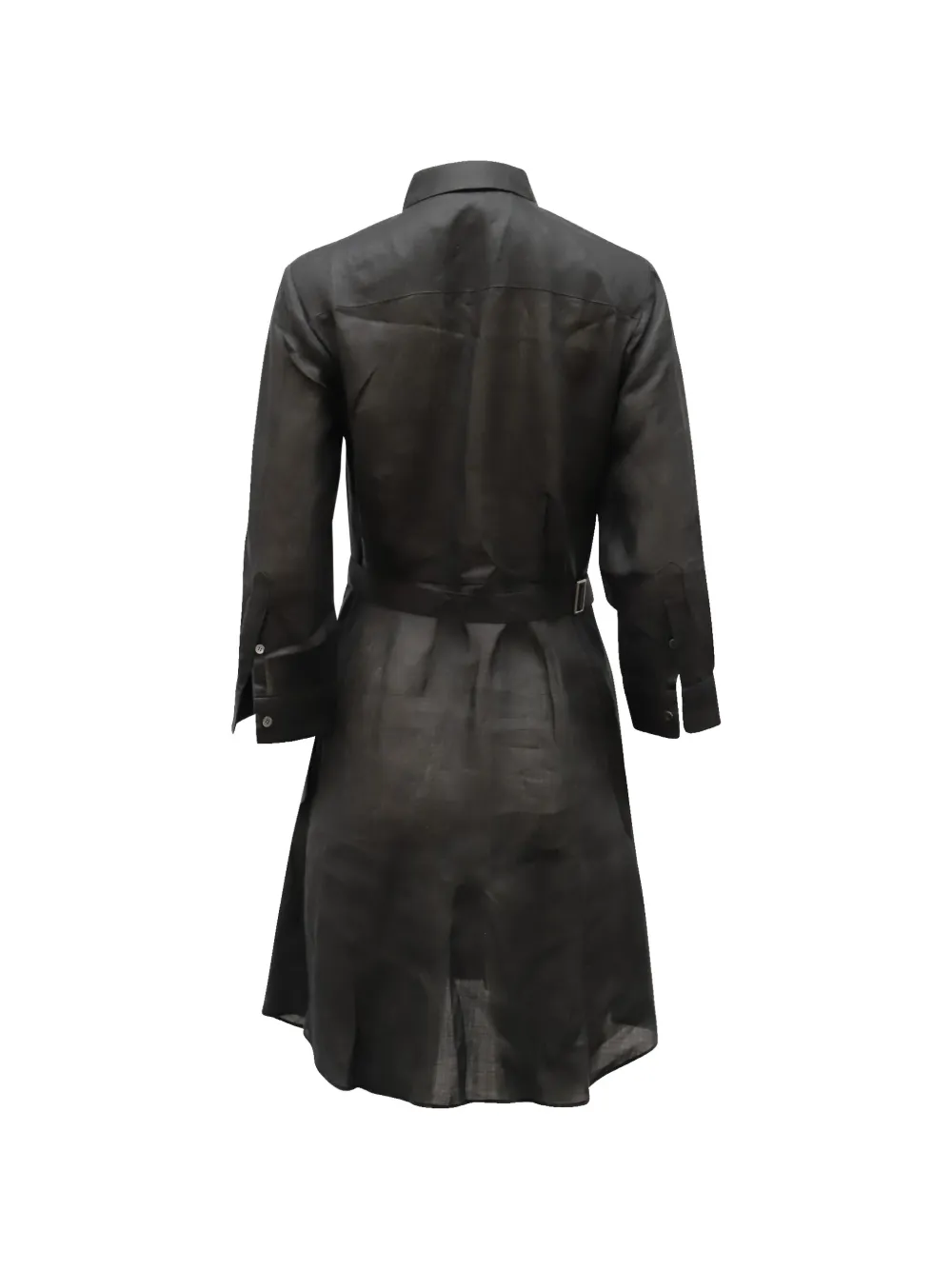 Theory belted shirt dress - Zwart