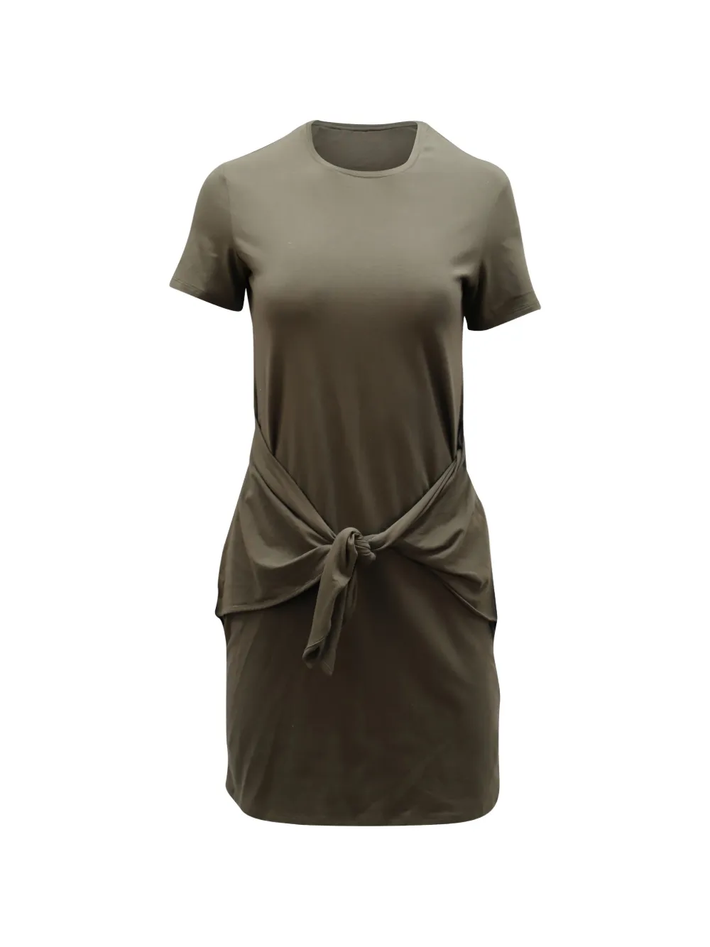 Theory Dakui front-tie dress - Verde