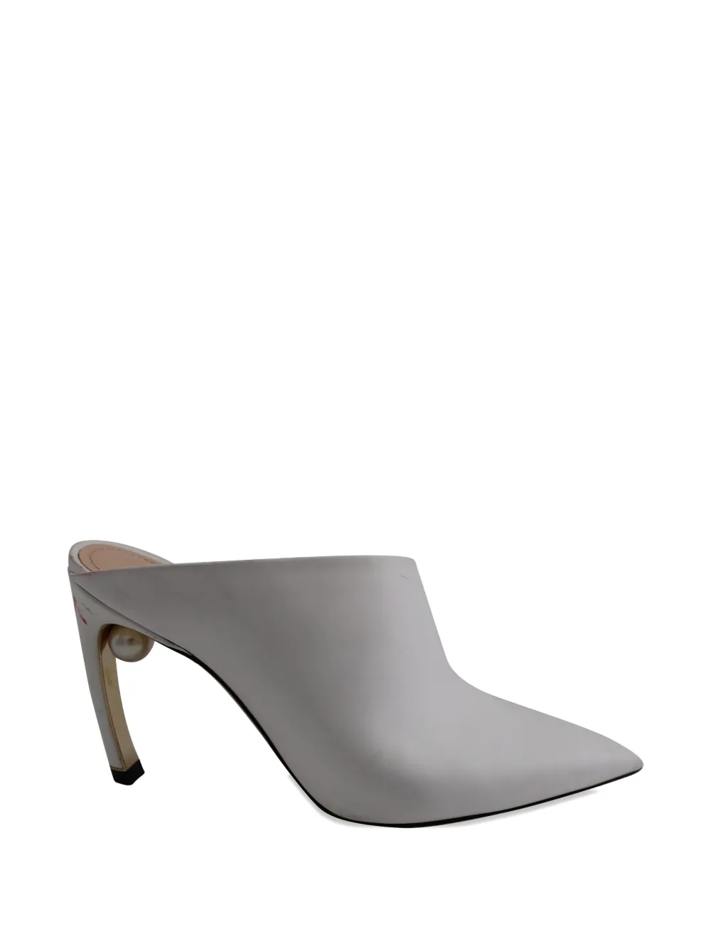 Nicholas Kirkwood leather mules - Bianco