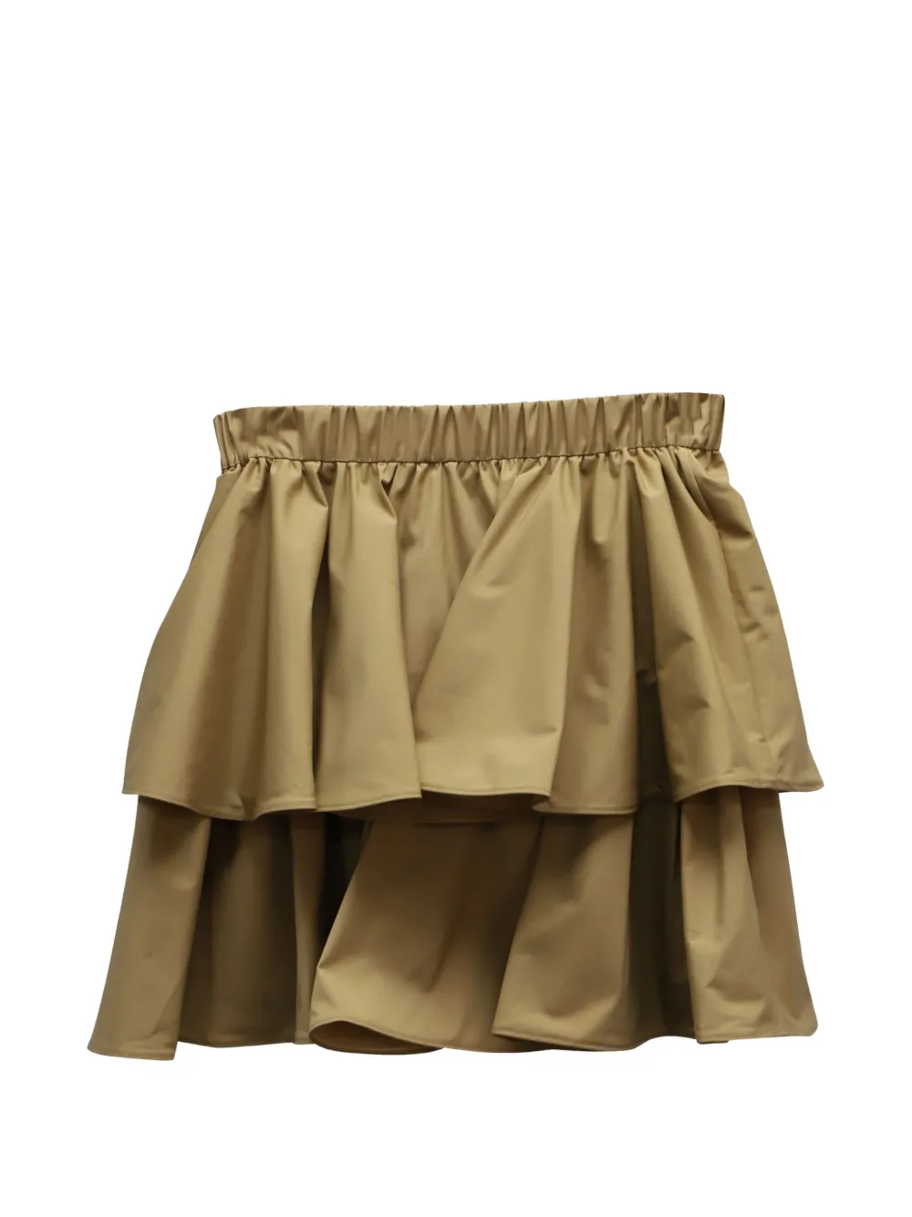 Jason Wu tiered flared mini skirt - Beige