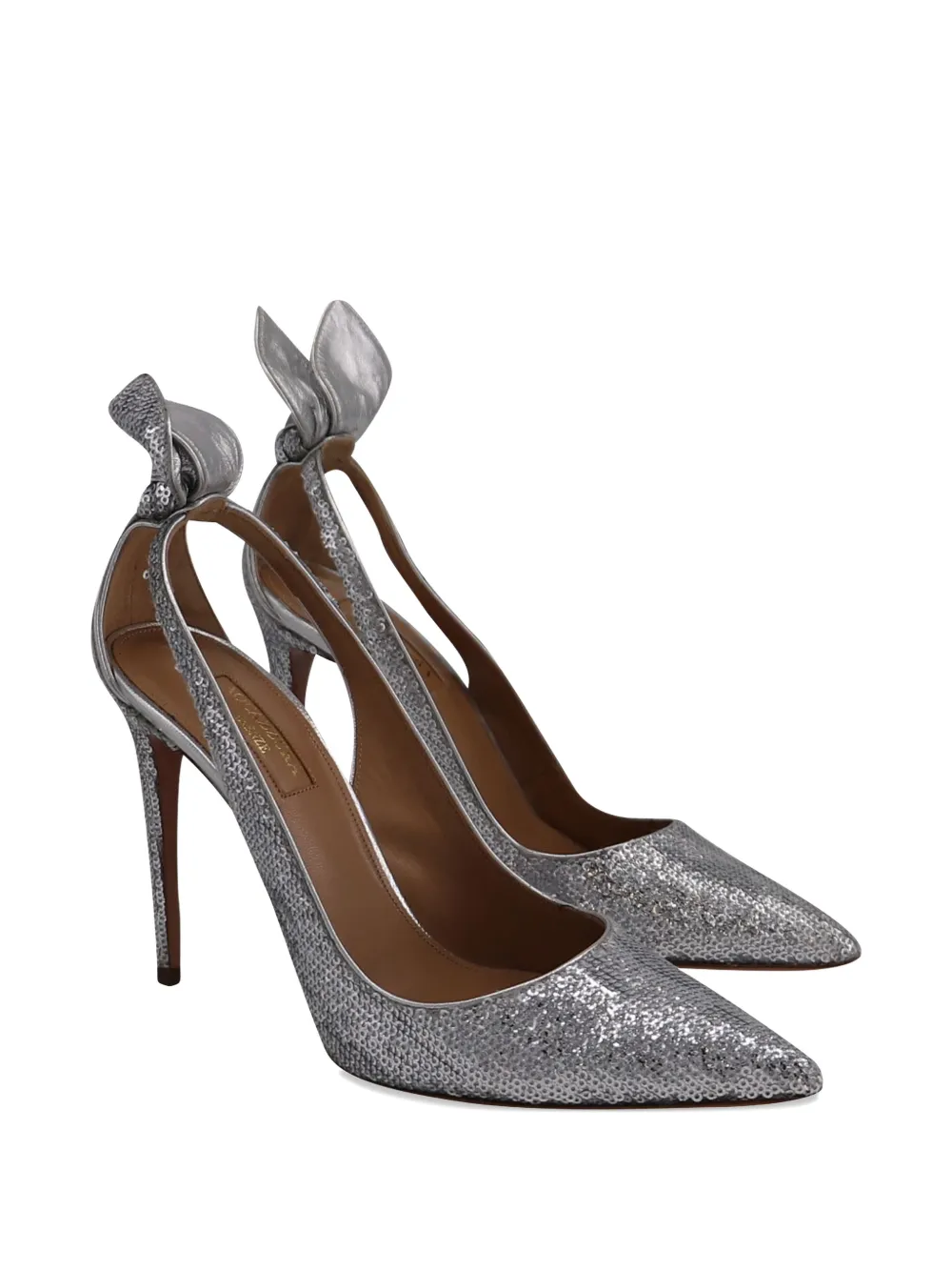 Aquazzura sequined pumps - Zilver