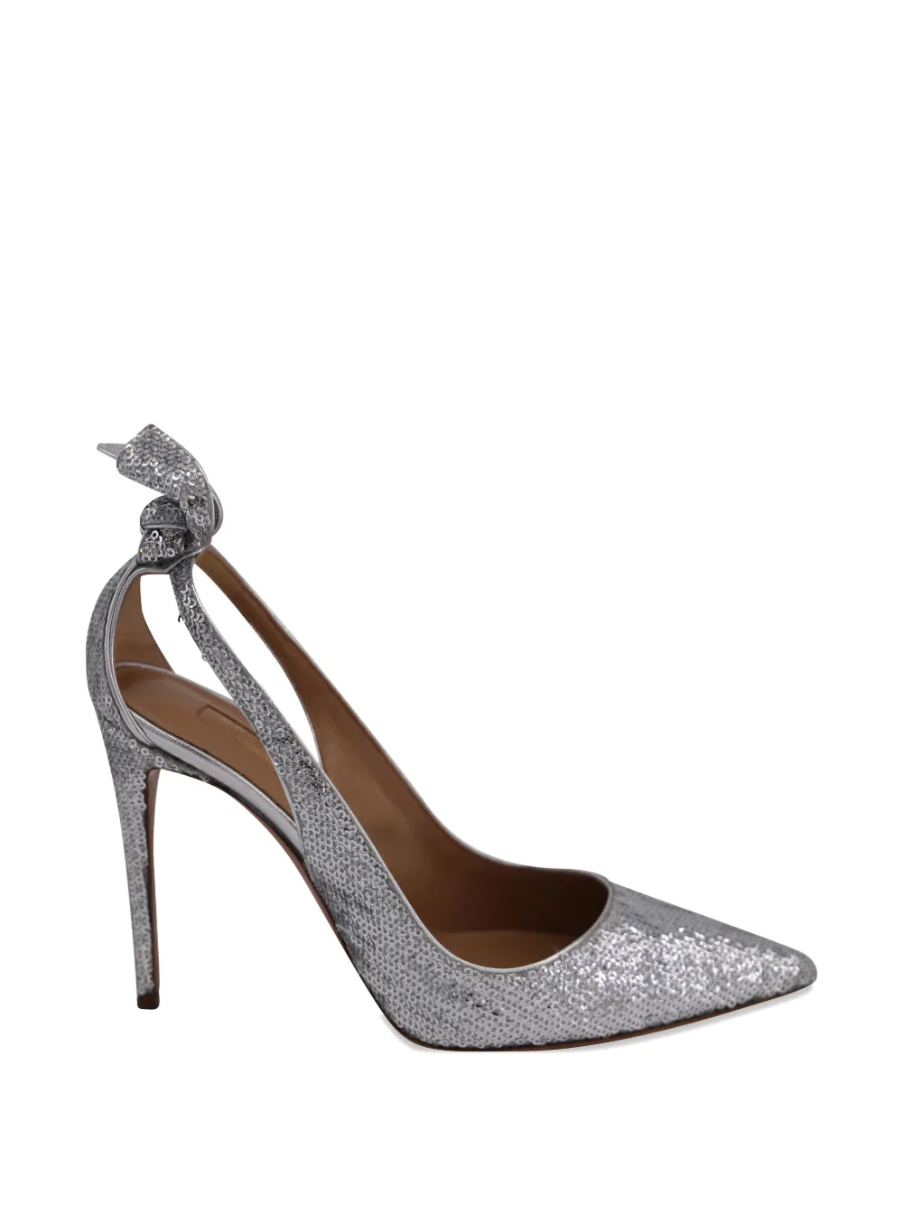Aquazzura sequined pumps - Argento