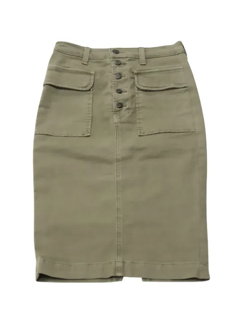 J Brand falda lápiz con bolsillo de parche