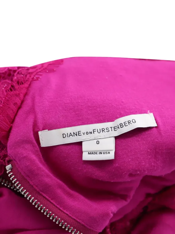 Diane Von Furstenberg Zarita Lace Dress - Pink Diane Von Furstenberg Zarita Lace Dress - Pink