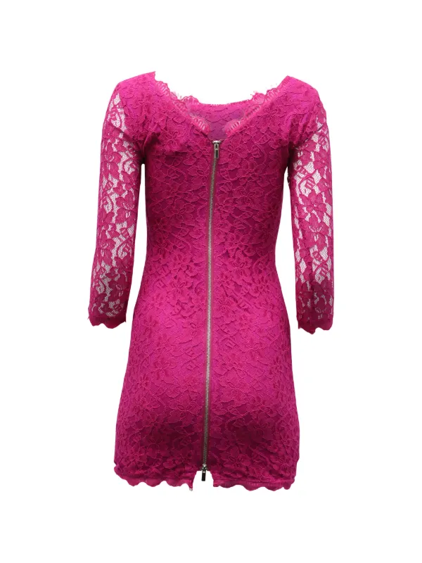Diane Von Furstenberg Zarita Lace Dress - Pink Diane Von Furstenberg Zarita Lace Dress - Pink