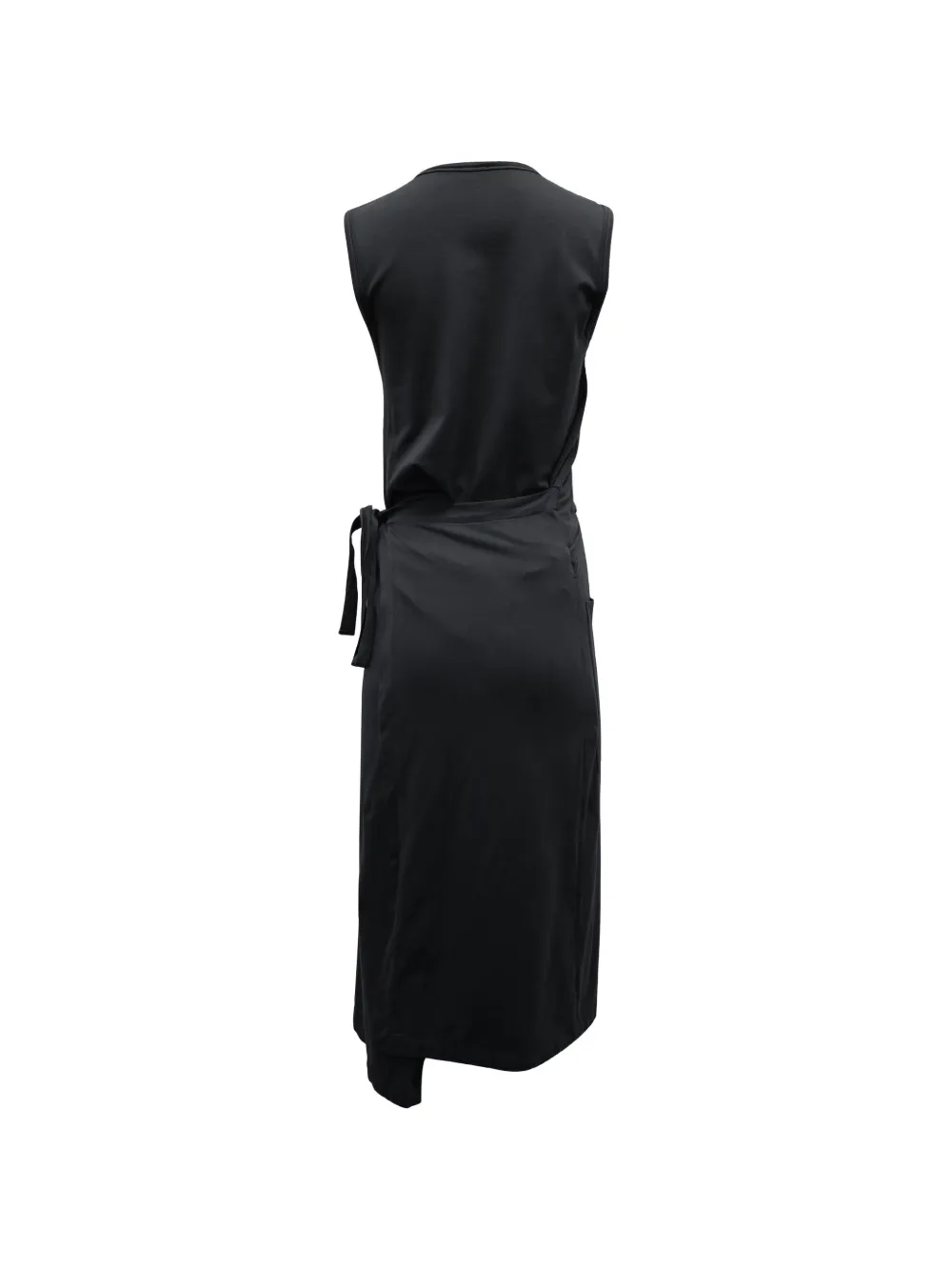 JOSEPH tied-waist midi dress - Zwart