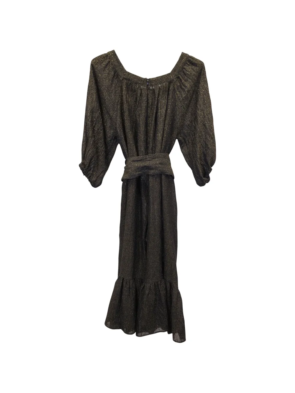 Lisa Marie Fernandez shimmering belted jumpsuit - Zwart