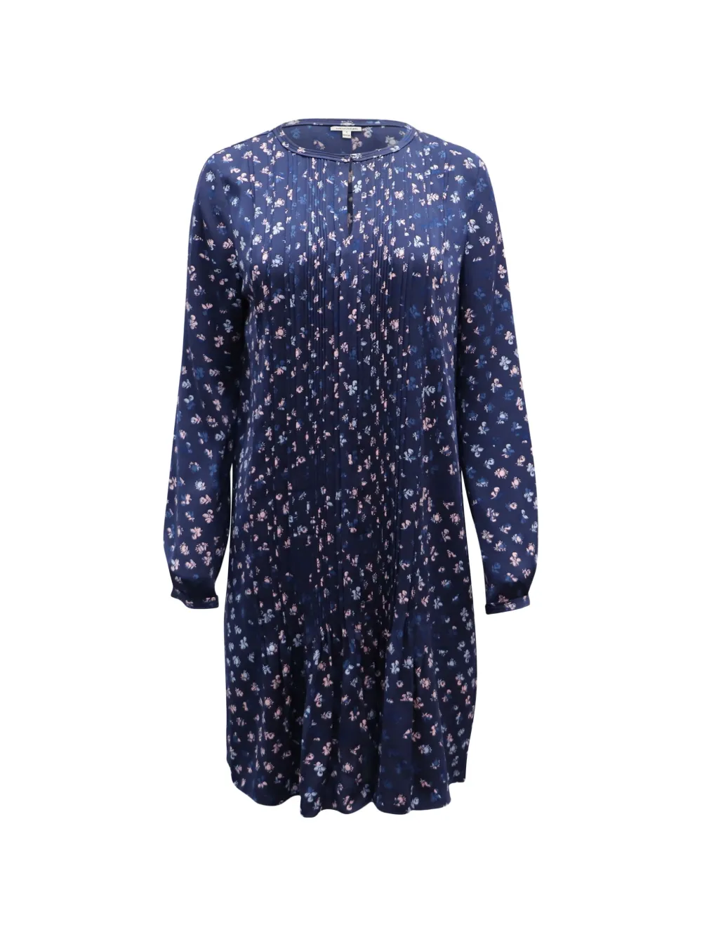 Diane Von Furstenberg Vintage floral-print pleated dress - Blu