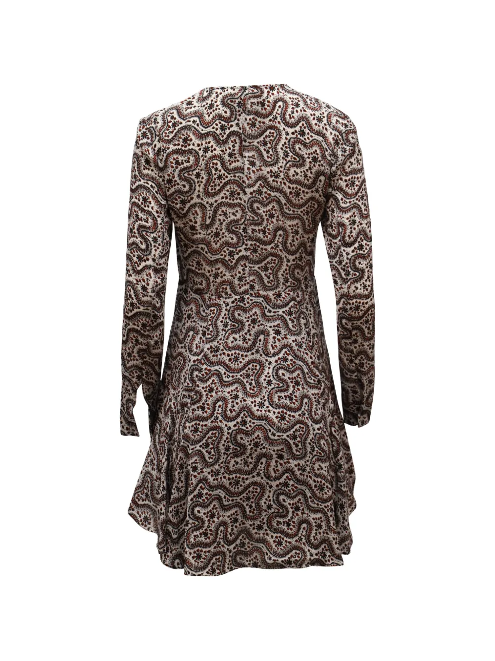 A.L.C. paisley-pattern mini dress - Beige