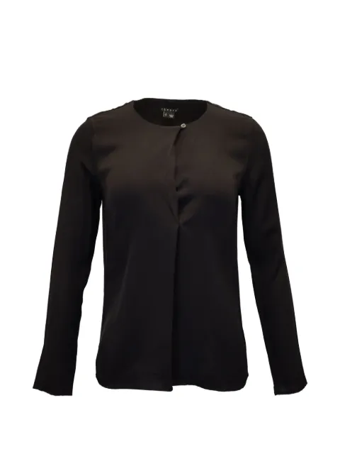 Theory silk long-sleeves blouse