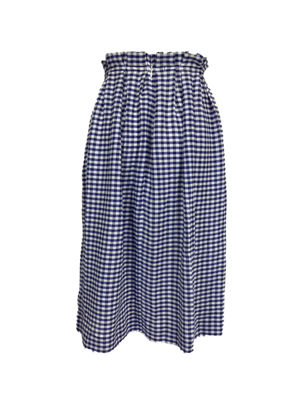 Mother Of Pearl check-pattern midi skirt - Blauw