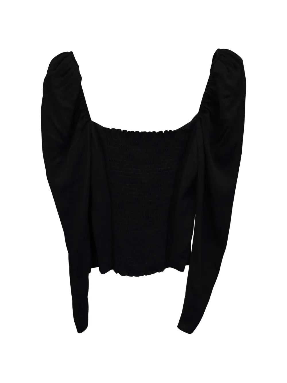  Reformation Puff-sleeve Blouse - Black 