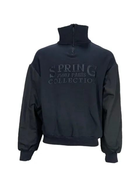 Balenciaga Pre-Owned sudadera con medio cierre y logo bordado