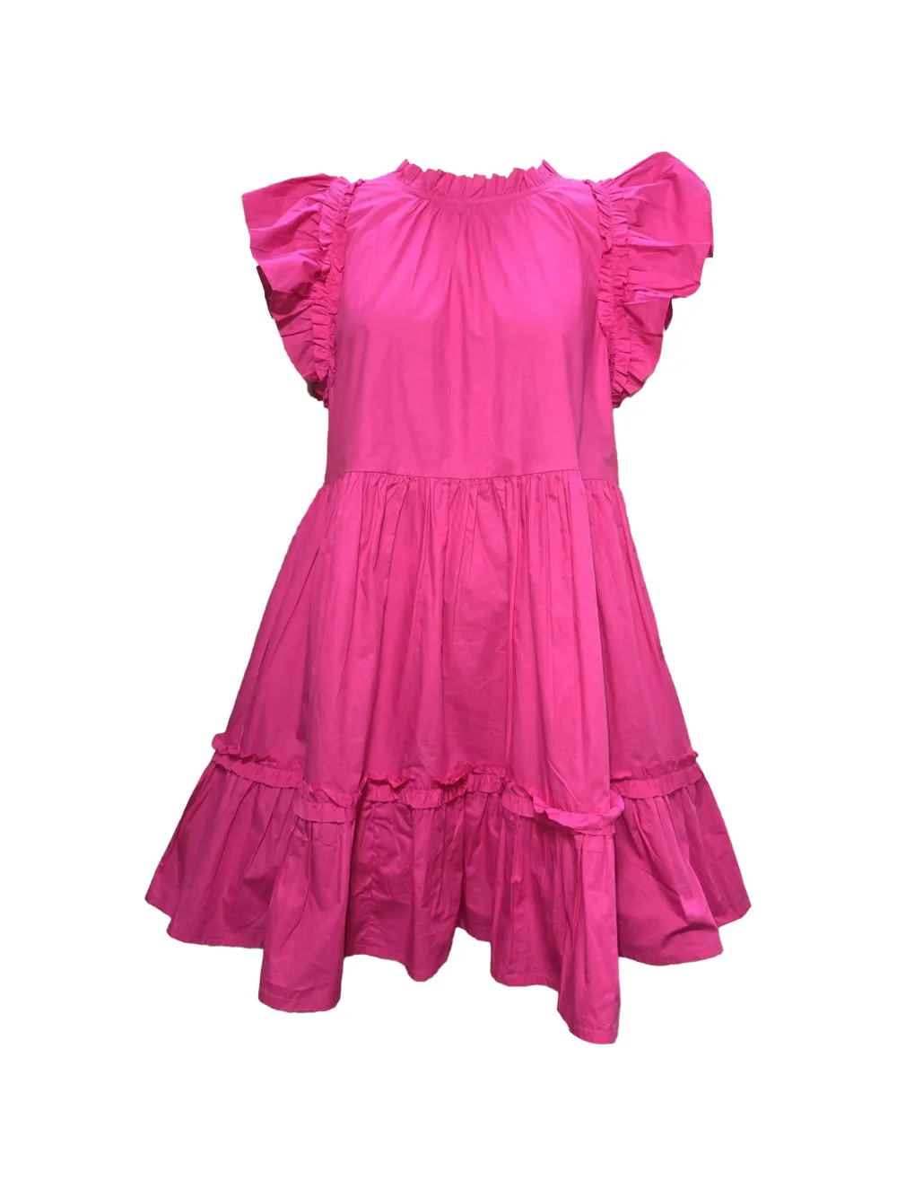 Caroline Constas tiered ruffled mini dress - Rosa