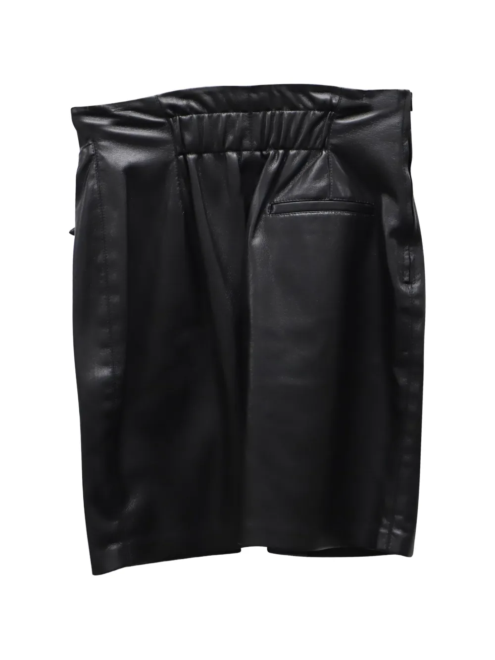 Nanushka faux-leather wrap skirt - Zwart