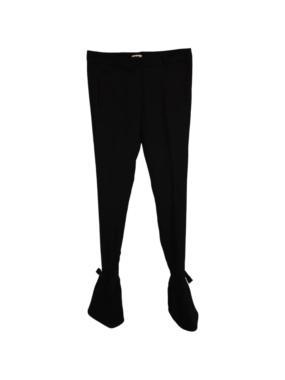 Miu Miu Pre-Owned ankle-tie trousers - Nero