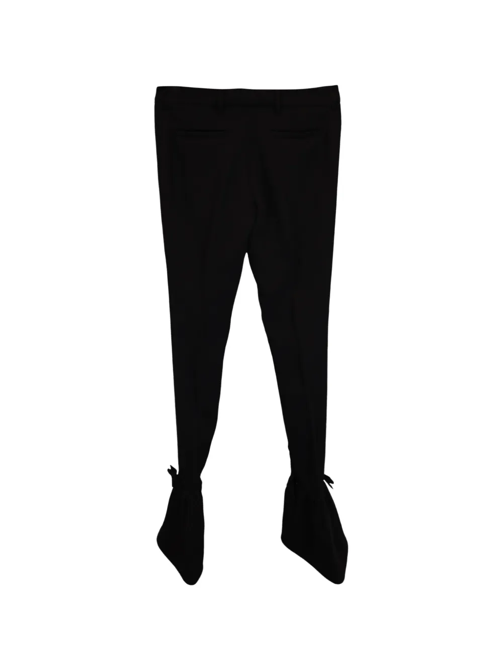 Miu Miu Pre-Owned ankle-tie trousers - Zwart