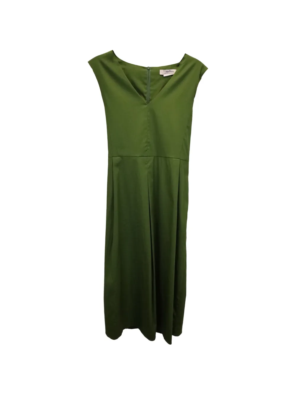 Max Mara V-neck midi dress - Verde