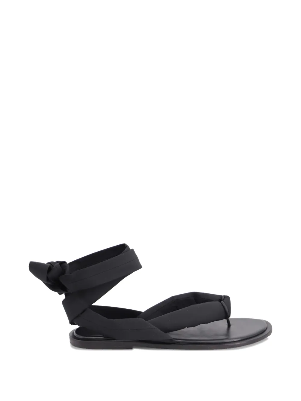 GANNI puffy wrap sandals - Nero