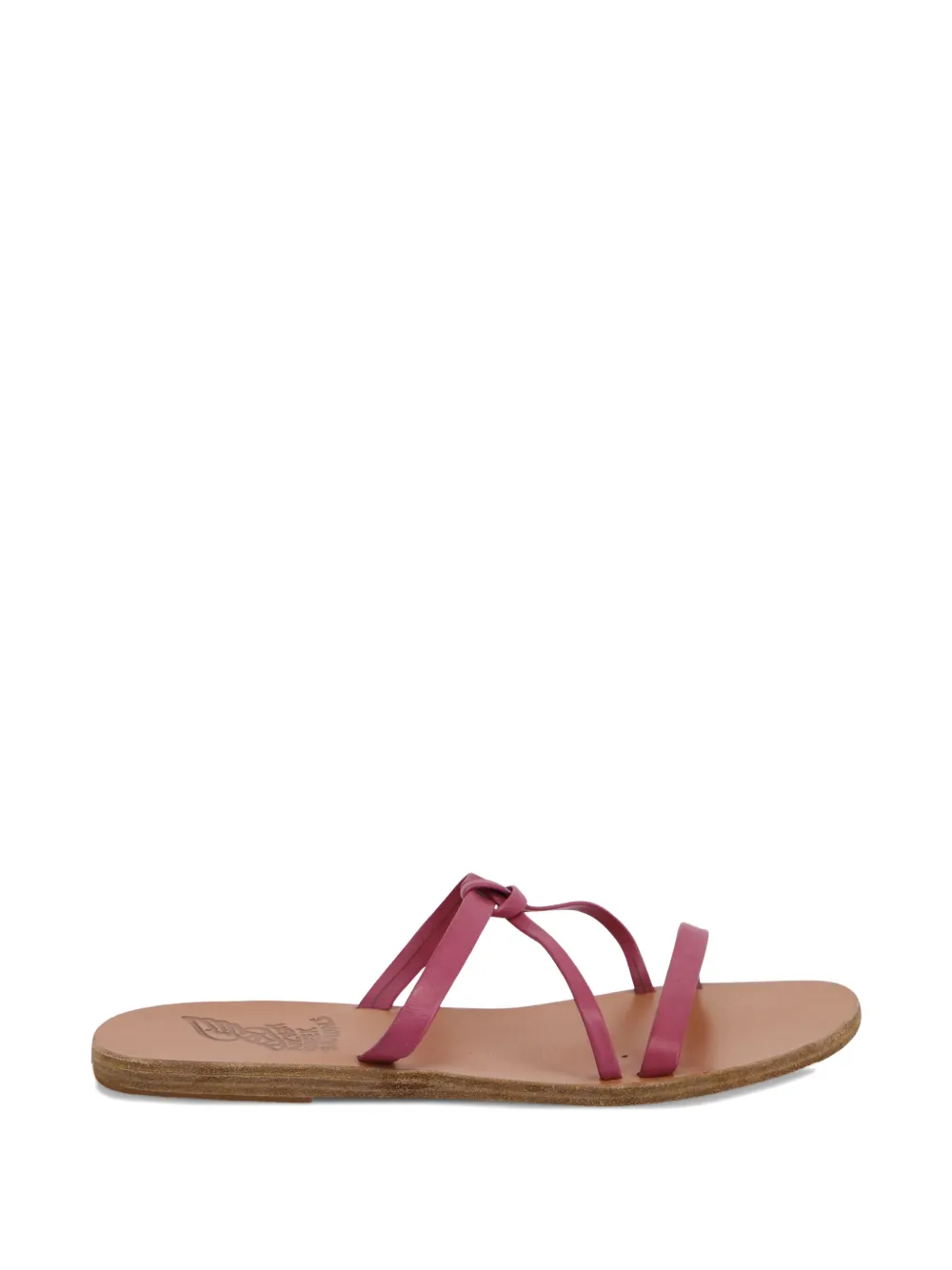Ancient Greek Sandals logo-detail flat sandals - Rosa