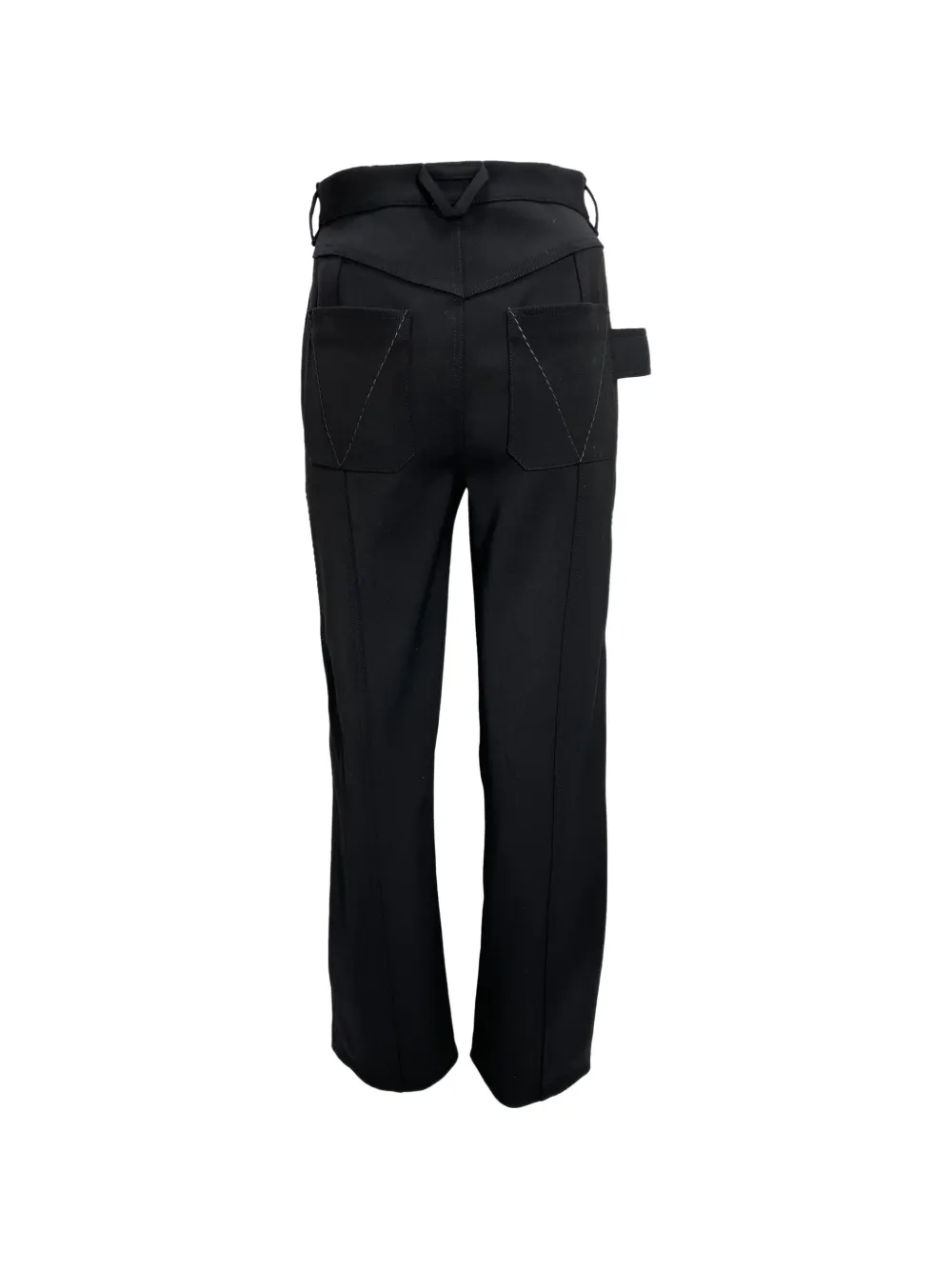 Bottega Veneta Pre-Owned zip-detail trousers - Zwart