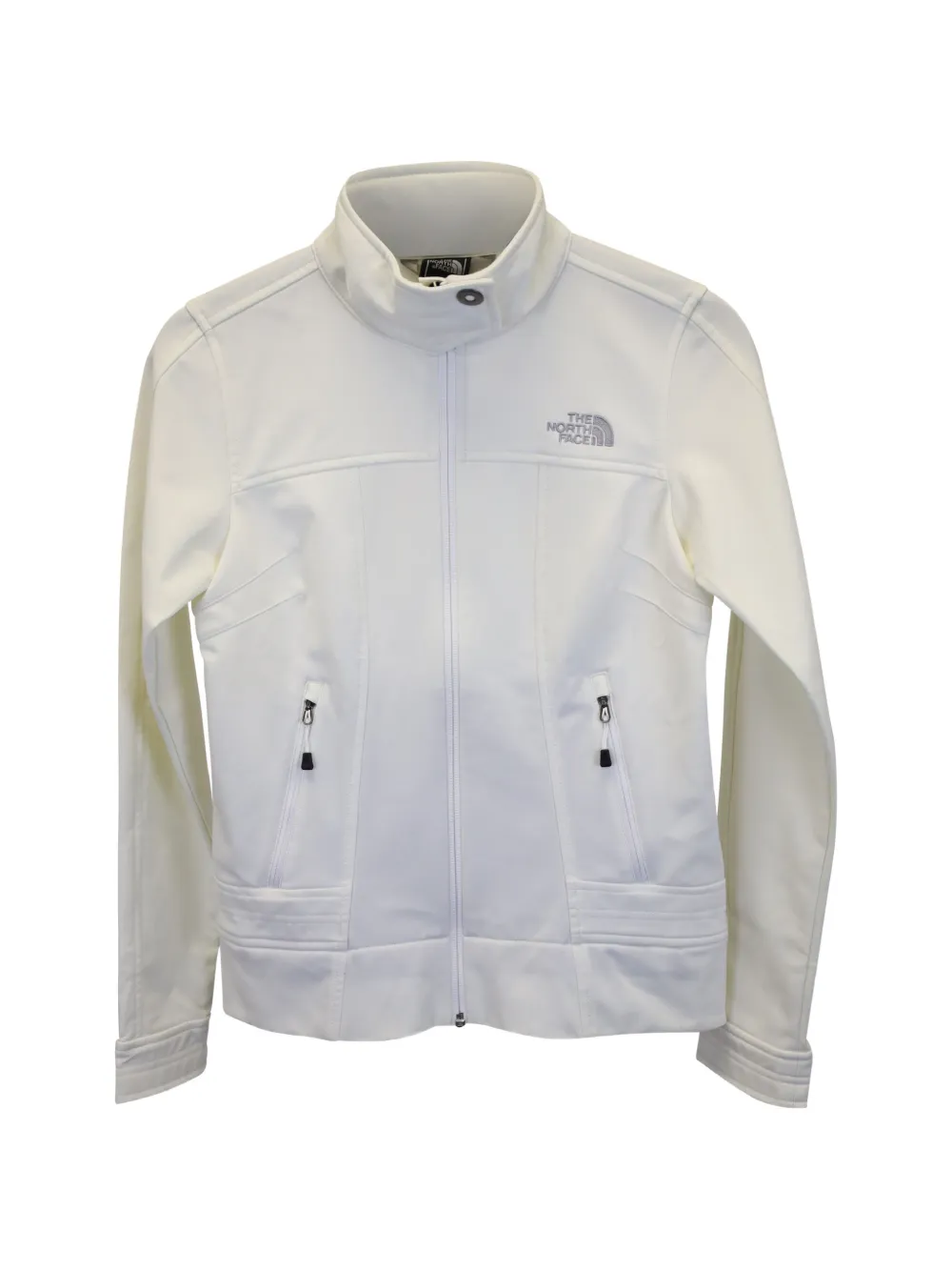 Pre-owned The North Face Zip-up Jacket In White