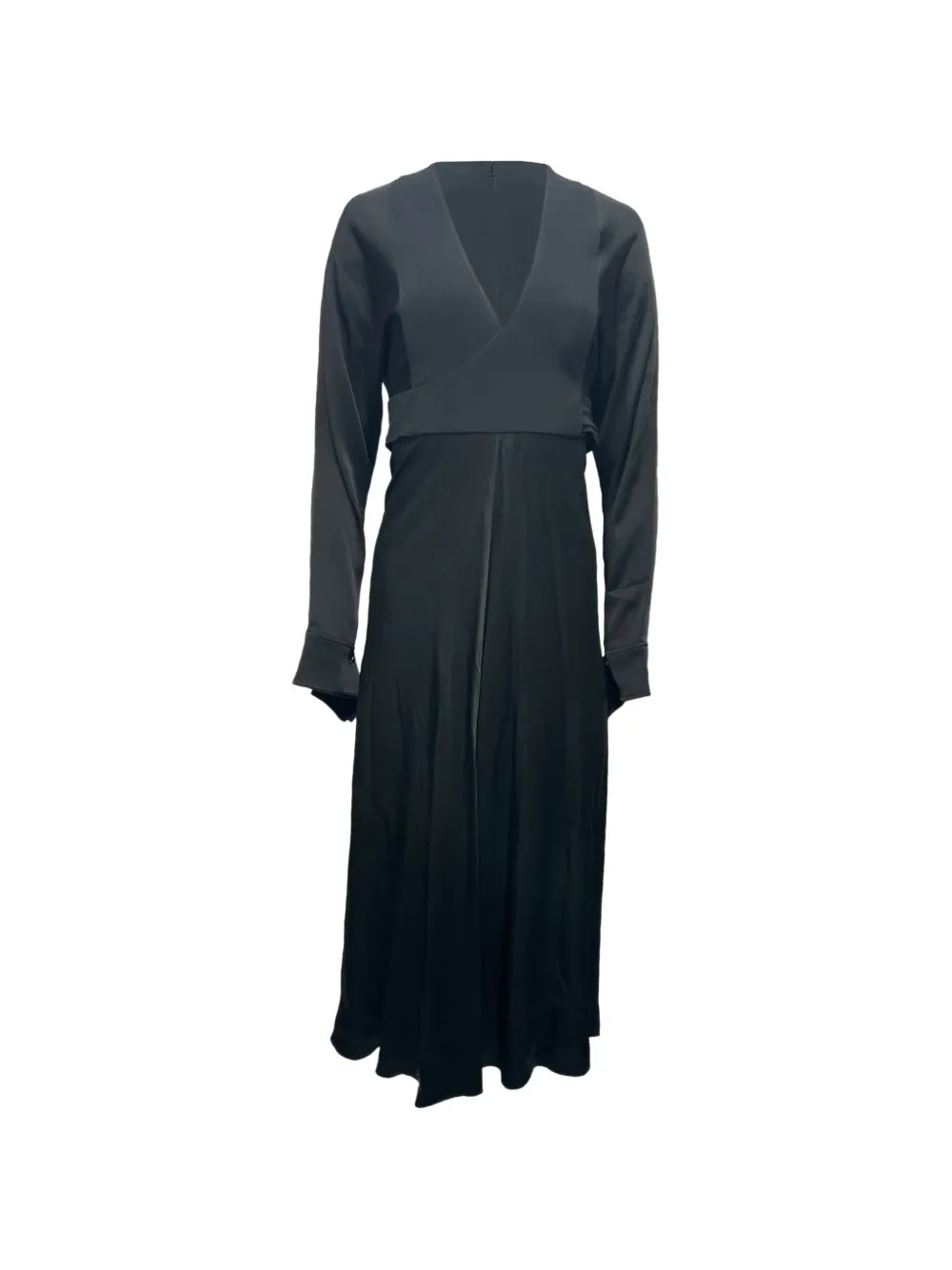 Victoria Beckham V-neck midi dress - Nero