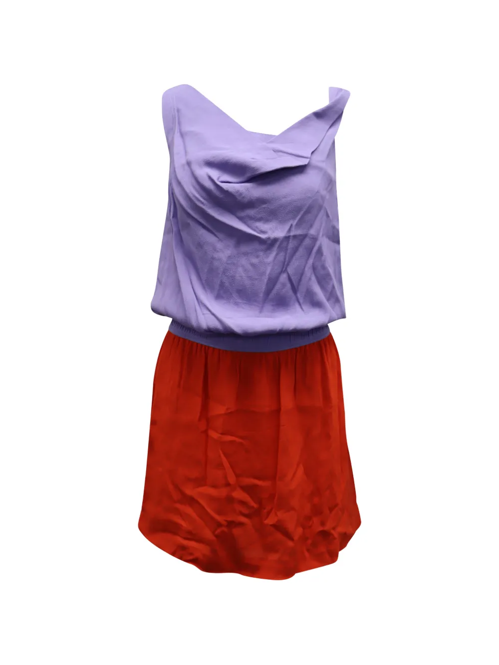 Diane Von Furstenberg Vintage colourblock mini dress - Viola