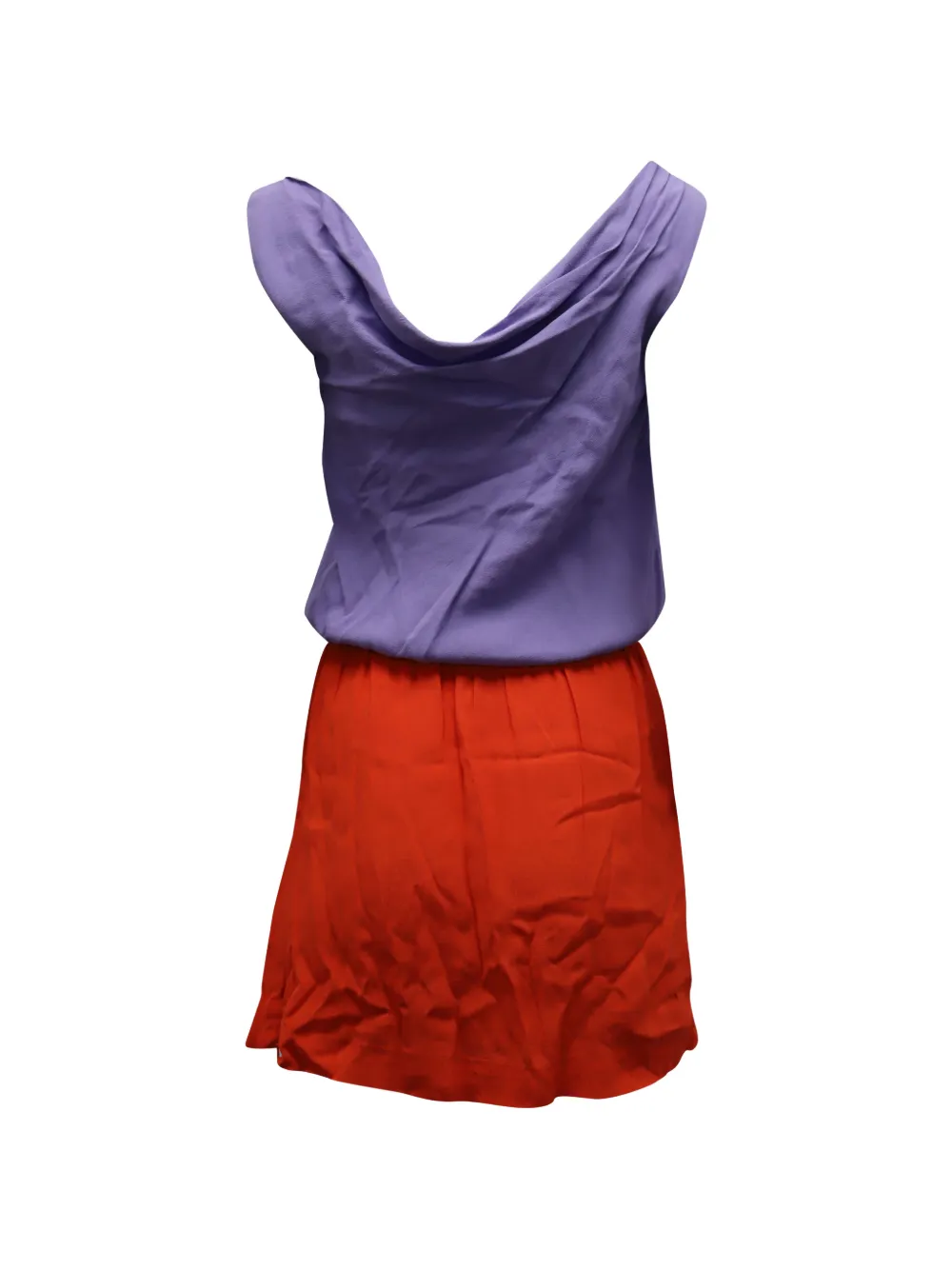 Diane Von Furstenberg Vintage colourblock mini dress - Paars