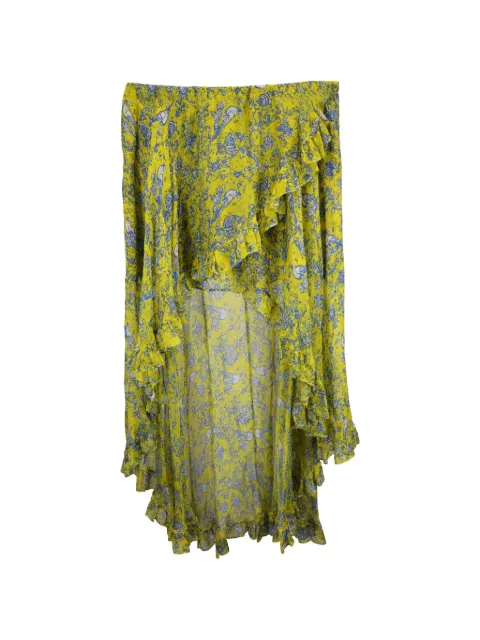 Caroline Constas ruffled asymmetric skirt