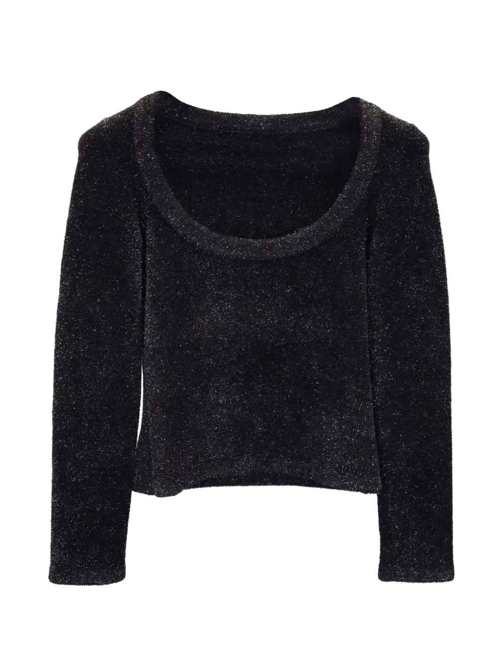 Alaïa Pre-Owned scoop-neck long-sleeve sweater - Nero