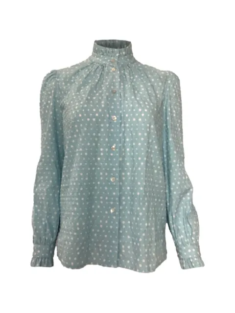 Marc Jacobs Vintage polka-dot ruffled blouse