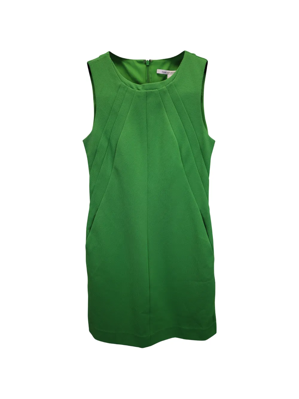 Diane Von Furstenberg Vintage round-neck mini dress - Verde