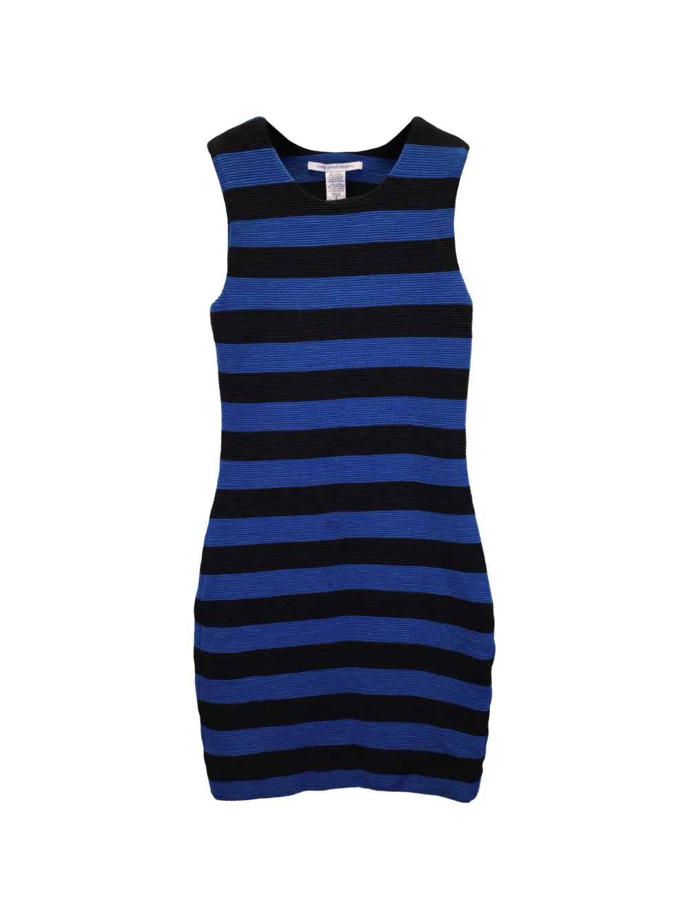 Diane Von Furstenberg Vintage striped mini dress - Blu