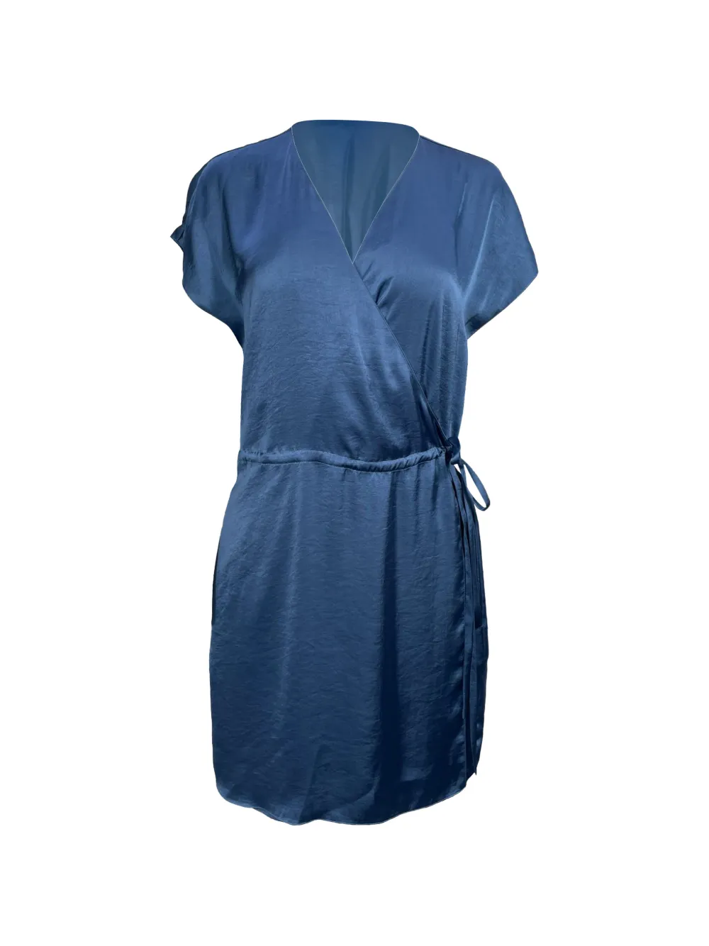 Theory wrap V-neck playsuit - Blu