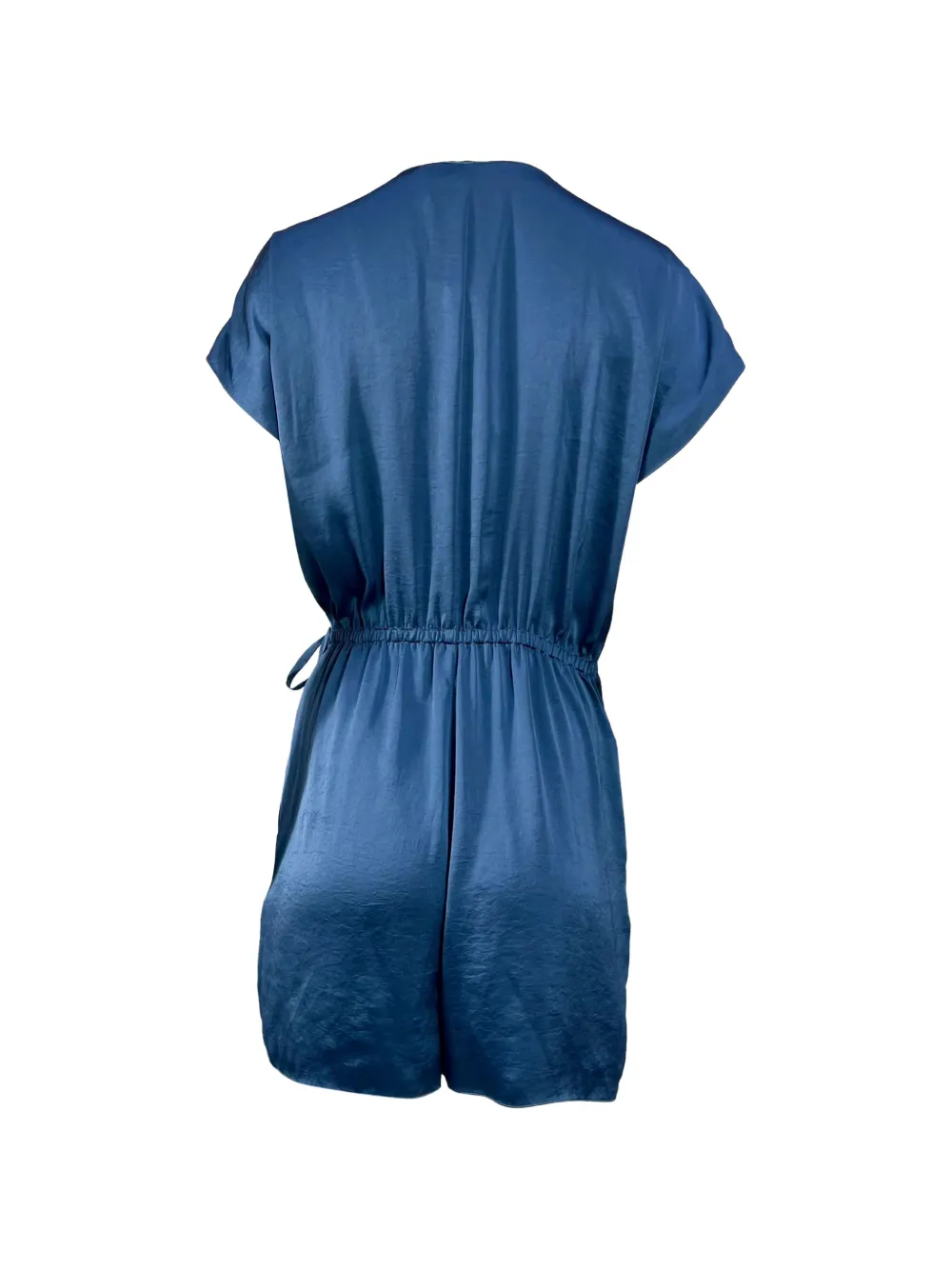 Theory wrap V-neck playsuit - Blauw