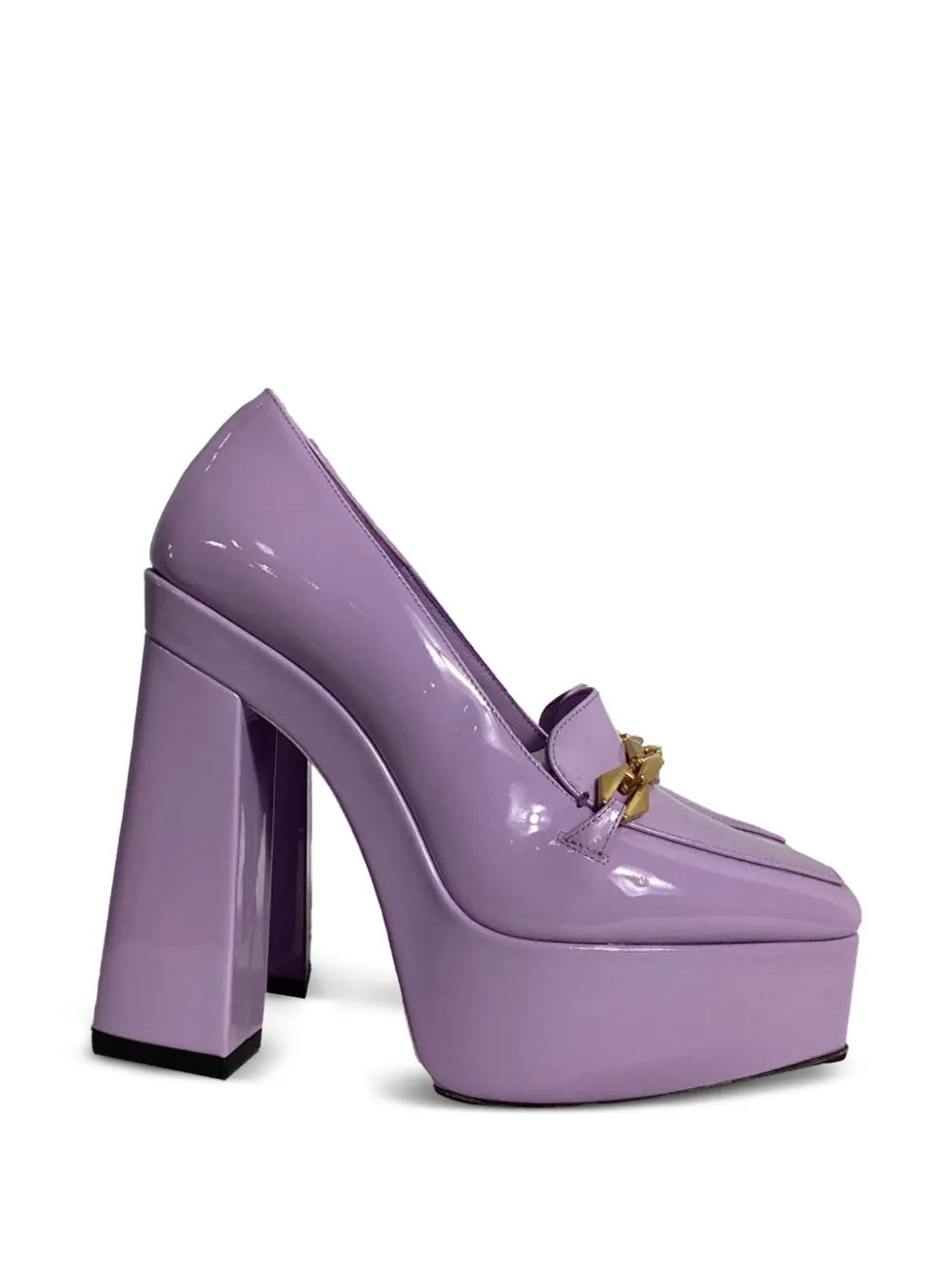 Jimmy Choo Pre-Owned chain-detail platform pumps - Viola