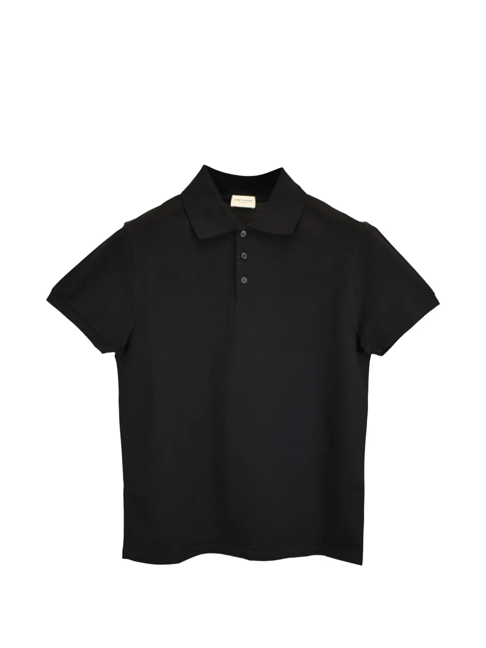 Saint Laurent Pre-Owned logo-embroidered polo shirt - Nero