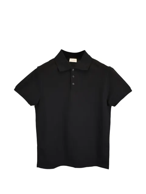 Saint Laurent Pre-Owned polo med broderet logo