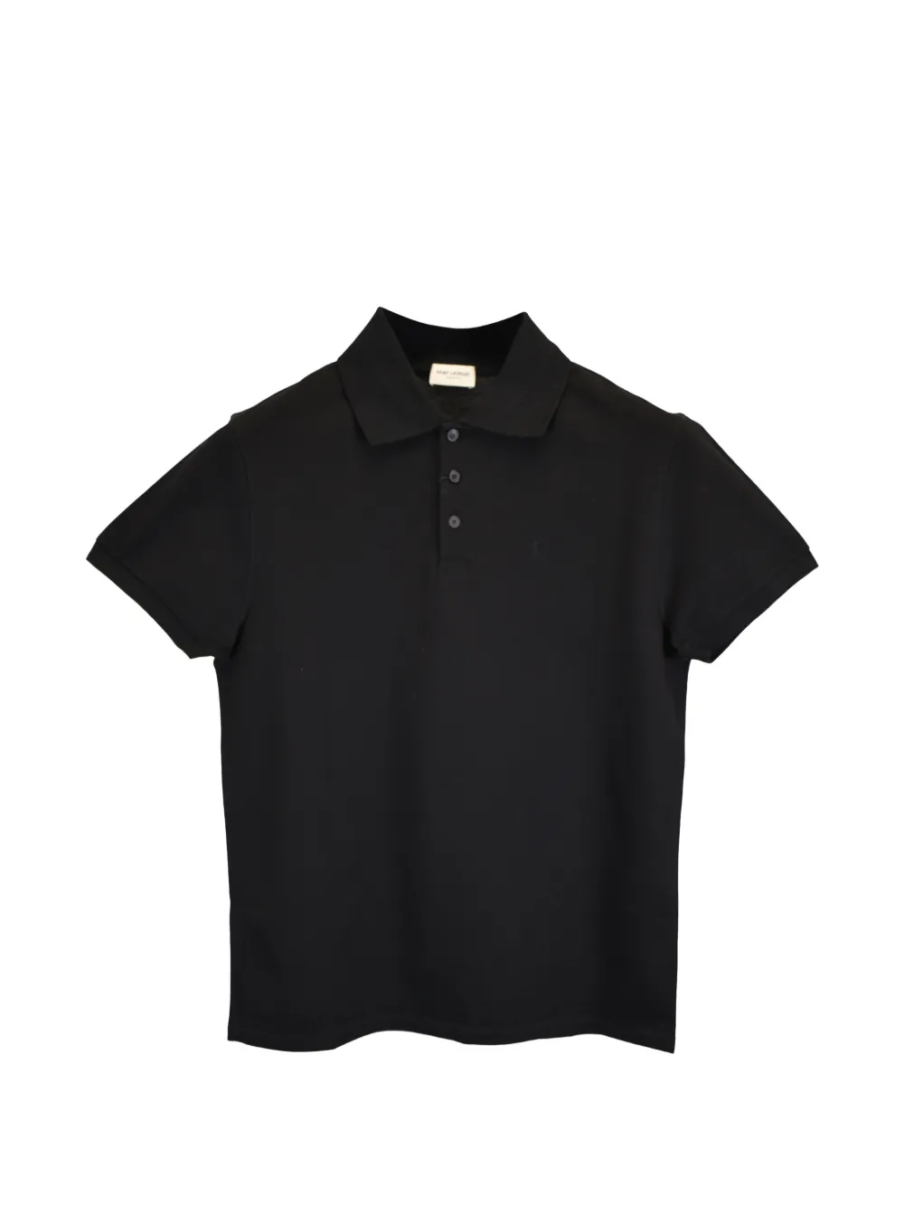 Saint Laurent Pre-Owned Cassandre-logo polo shirt - Nero