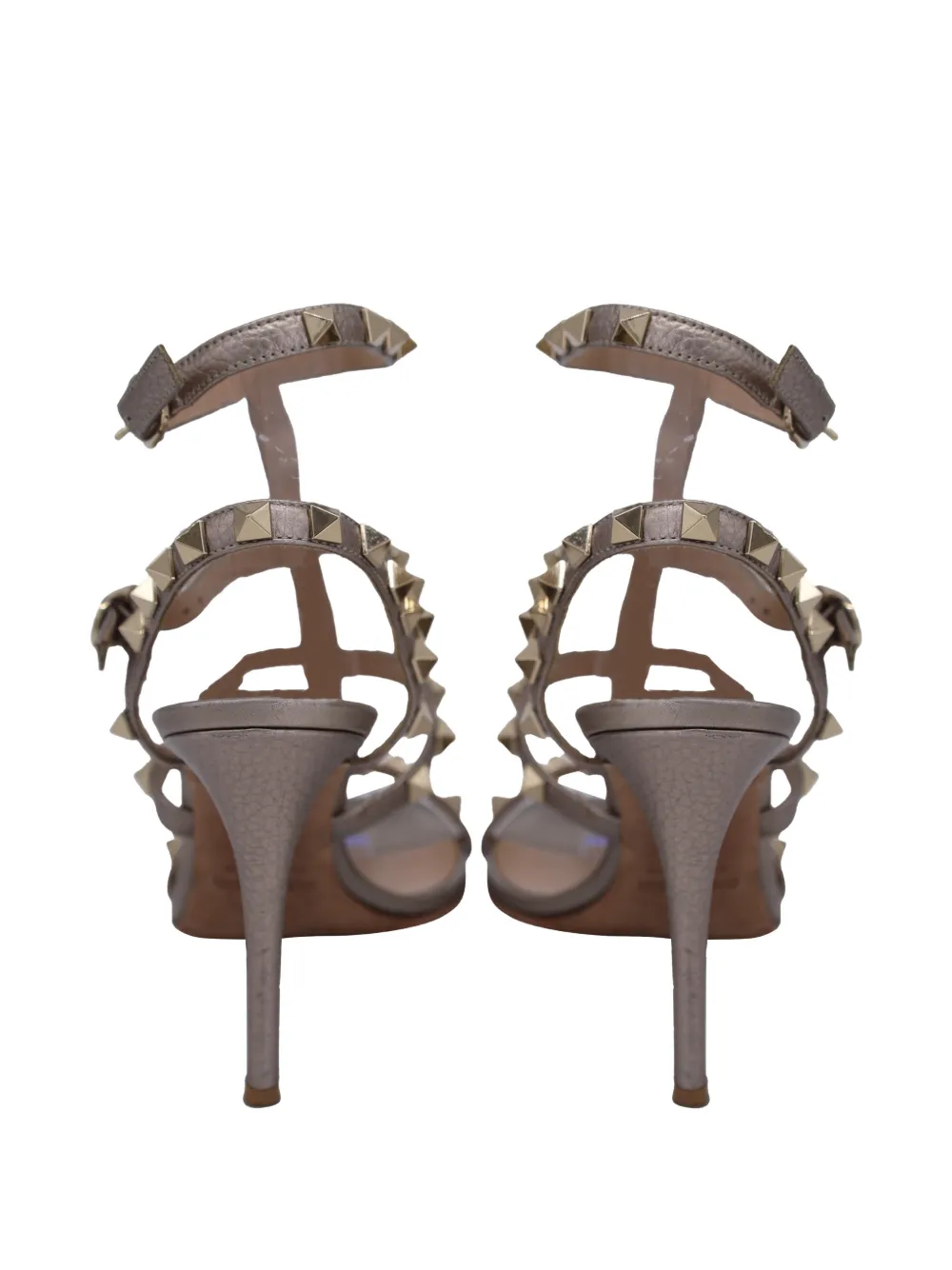 Valentino Garavani Pre-Owned Rockstud caged sandals - Grijs